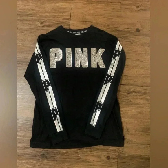 PINK VS BLING TSHIRT / SEQUIN JOGGER LEGGINGS  P OUTFIT - Picture 6 of 12